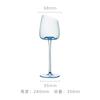 Klein azul côncavo fundo de vidro de vinho tinto luz de luxo azul claro cálice doméstico caixa de presente duplo copo de vinho para os amantes