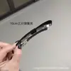 Pasador de Pelo Minimalista Original para Adulto de Dou Ma, Pinza de Resorte con Moño de Tela Negra, Pinza Superior, Pinza Lateral, Pasador para Moño