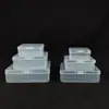 Caja Cuadrada de Plástico PP Semitransparente al por Mayor Caja de Empaque para Joyería Papelería Caja para Artículos Pequeños Caja de Almacenamiento de Piezas con Tapa