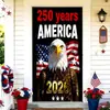 Capa de Porta de Tecido Elástico Decoração Dia da Independência Capa para Cabeça de Porta Decoração do 250º Aniversário dos EUA Capa de Porta Fábrica Atacado Personalização
