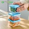 Maihui Clip Crujiente Grado Alimenticio Pp Calentamiento por Microondas Lonchera Caja para Pepinillos Especial Plástico para Refrigerador Almacenamiento