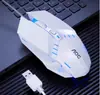 Ratón Luminoso USB con Cable Ms120 TPV Ratón de Oficina para Portátil de Gaming E-Sports Ordenador de Escritorio