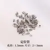 Cuentas de Posicionamiento de Acero Inoxidable Tao Se Pueden Presionar Planas Para Usar Hebilla de Collar de Perlas Pulsera DIY Accesorios para Ensartar Pulseras Tubo de Posicionamiento
