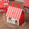 Casa de Gengibre de Natal Ano Novo Biscoitos Doces Floco de Neve Crocante Caixa de Presente Nougat de Natal Caixa de Embalagem de Chocolate
