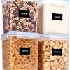 Caja de Almacenamiento de Granos de Cocina Transfronteriza Contenedor de Almacenamiento de Plástico de Grado Alimenticio Contenedor de Almacenamiento de Gran Capacidad de 2.5L Cubo para Arroz
