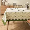 Toalha de Mesa de Luxo Leve de Alta Qualidade Impermeável e à Prova de Óleo Estilo Retro Americano Dopamina Tapete para Mesa de Jantar Estilo Ins Toalha de Mesa para Mesa de Centro