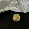 Botón de metal de conejo de dibujos animados lindo traje abrigo cortavientos suéter de punto abrigo vestido ropa hebilla decorativa