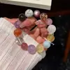 Pulsera de Cristal con Múltiples Piedras Preciosas: Fluorita, Aguamarina, Amatista, Cuarzo Fresa, Cristal Blanco, Ametrino, Oro Negro, Lámina Ultra Dorada, Carpa