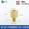 Adaptador de manómetro de cobre puro, reductor con roscas internas y externas M5M6M8M10M12M14*1.5M16 G1/4