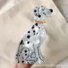 Gato Naranja de Dibujos Animados Lindo, Dálmata, Pinza para el Cabello de Acetato, Estilo Femenino, Pinza de Tiburón con Forma de Tigre, Accesorios Divertidos para el Cabello al por Mayor