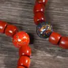 Cuentas de Palisandro Africano de Corte Recto para Manualidades Cuentas Grandes de Laca Pulsera de Círculo Único Wenwan Rosario de Madera Adornos para la Mano Pulsera de Pareja