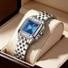 Reloj Cuadrado Aimana de Acero para Mujer de Venta Caliente Transfronteriza Clásico Moda Leopardo Cuarzo Reloj Venta al por Mayor Dropshipping