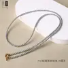 Cadena Delgada de 3 mm Cadena para Clavícula de Perla Shijia Cadena de Amuleto Budista Tailandés Cordón de Thangka Collar Modelo para Mujer Se Puede Usar Sola