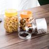 Fábrica direta 209/217/227 latas de plástico transparentes para alimentos pet tampa de alumínio garrafas de plástico latas de embalagem de chá perfumadas