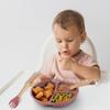 En stock mayoreo productos de silicona para niños tazón para comida de bebé ventosa fuerte antideslizante traje de silicona plato con divisiones