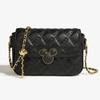 Disney/Disney 2023 Inverno nova bolsa transversal de bordado de linha de luxo leve estilo Chanel bola dourada pequena bolsa quadrada pequena para mulheres