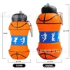 Botella de Agua de Capacidad Extra Grande 1L Plegable de Silicona para Exteriores Fútbol Deportes Taza de Agua Capacidad 32oz Botella de Agua Portátil de Silicona