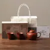 Bule de Argila Roxa Miyan Zhuni para Uso Doméstico, Bule de Argila Roxa para Mulheres com Filtro, Infusor de Chá Inspirado em Zen, Conjunto de Chá Kung Fu, Presente