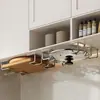 Estante de Almacenamiento para Baño para Lavabo, Soporte para Inodoro Montado en Pared sin Taladro con Gancho