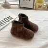 Botas de Cano Alto Birkenstock para Crianças 2026 Outono Novo Estilo Botas Individuais de Moda Britânica para Meninas Botas de Couro Versáteis para Crianças Pequenas Comércio Exterior
