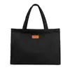 Bolsa tote de gran capacidad para mujer, modelo de nueva temporada, bolsa simple de nailon para damas, adecuada para clases, bolso de hombro, bolso de mano para debajo del brazo