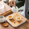 Nuevo Producto Juego de Té Kung Fu Japonés Juego Pequeño para el Hogar Bandeja de Té Seco Simple Habitación de Hotel B&B Juego de Té de Cerámica