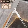 Escoba mágica doble cara raspador de piso para uso doméstico, limpiacristales de baño para limpieza húmeda y seca, trapeador raspador de azulejos