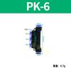 Cinco Vias Pk4 6 10 Diâmetro Variável Pkg12-8 Traqueia Engate Rápido Rosca de 5 Vias Pkb8-01 02 03 04 Torneira