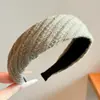 Diadema de Esponja Color Café Otoño Invierno para Mujer Estilo Coreano Uso Diario Versátil Diadema Alta para la Frente para Lavarse la Cara Atadura de Pelo Pinza para el Cabello