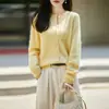 Casaco Cardigan de Tricô Lã 100% Fleece La Chapelle para Mulheres, Blusa Feminina Plus Size, Suéter de Outono e Inverno