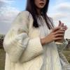 Suéter Casual de Estilo Japonés de Cuello Redondo Suave 2024 Otoño e Invierno Nuevo Suéter Holgado Adelgazante Pulóver Trenzado Abrigo