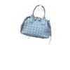 Directo de Fábrica Casete Bolso de Mano de Cuero para Mujer Bolso Tejido Ladrillo Casual Hombro Cruzado Bolso Bowling