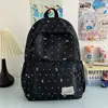 Mochila Escolar para Meninas do Ensino Fundamental, Estilo Feminino, Bolinhas, Laço, Versátil, Alto Valor Estético, Mochila para Aluna, Ensino Médio