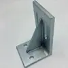 Base Fija de Perfil de Aluminio, Base Fija Cuadrada, Marco de Soporte para Valla, Pieza de Conexión, Accesorios de Ángulo de Soporte de Hierro