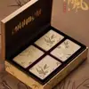 Latas Redondas Dobles, Dos Latas Cuadradas, Caja de Té de Media Libra, Caja de Regalo de Té, Cajas de Empaque de Té de Hoja de Lata Cuadrada de 0.5 kg, Cajas Vacías