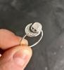 Anillo de piedra lunar bañado en plata 925 de Mingcheng Wish, anillo de gemas de sol y luna, joyería transfronteriza