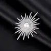 Nuevo Broche de Lujo Ligero Estilo Chino para Mujer, Broche de Girasol, Pin de Moda Elegante de Gama Alta, Accesorio para Trajes, Suéteres y Camisas