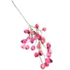Flor de Linterna Artificial de 3 Ramas, Fruta del Amante, Flor Artificial, Material de Flor para Decoración de Salón de Bodas, Decoración de Techo Decoración Suave Flor Artificial