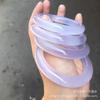 Pulseira de Calcedônia Violeta Natural de Fábrica Tipo Gelo Pulseira Lavanda Menina Gelatina de Lichia Redonda Pulseira de Beleza