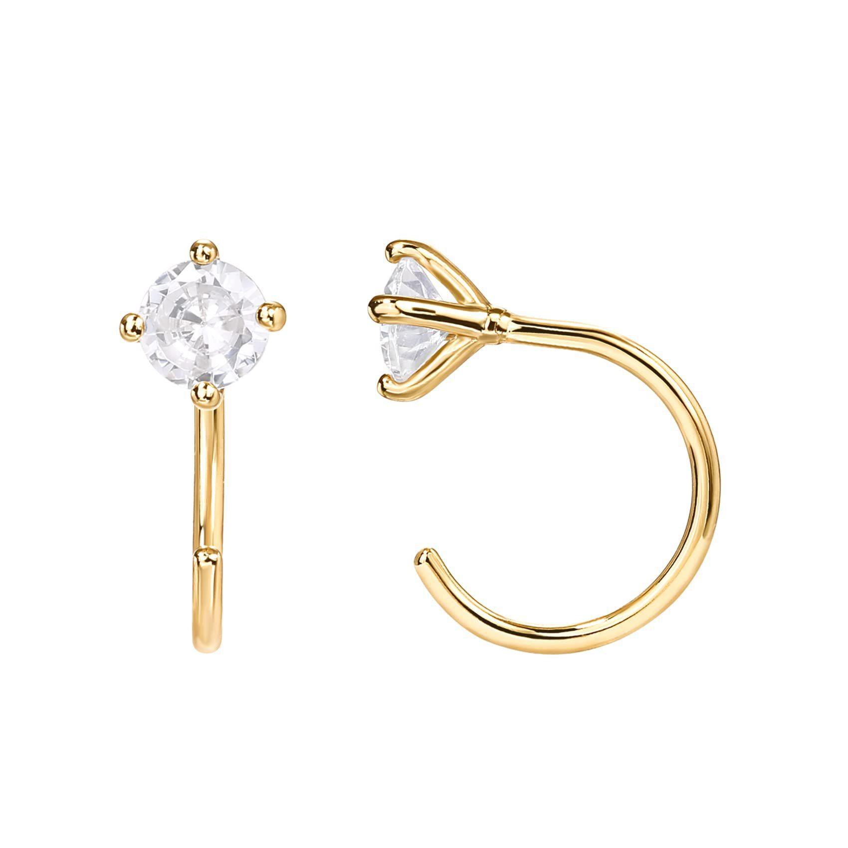 SKU-20-Yellow Gold Round CZ