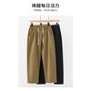 Primavera Novos Macacões Estilo Americano Moda Plus Size Marca de Moda Masculina Solta Reta Casual Perna Larga Novas Calças Compridas