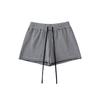 Pantalones cortos deportivos informales de cintura alta con rayas en contraste de color, de estilo Spice Girls, estilo europeo y americano, de verano 2025, holgados y con cordón.