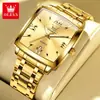 Patrocinio de Celebridades Reloj Marca Oris Forma de Barril Más Vendido Resistente al Agua Correa de Acero Reloj de Cuarzo Reloj para Hombre Reloj para Hombre