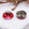 K9 Transparente Sin Base Brillante 8*12 Huevo de Paloma Bola de Diamante Apilable Acabado de Pedrería Decoraciones de Uñas Portátiles de Lujo Ligero