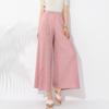 Calças largas plissadas femininas, cintura alta, drapeado, solto, emagrecedor, verão, novo, elegante, casual, calças plissadas palito