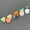 Jade Dongling natural tallas de loto 12*11 mm pulsera collar pendientes hechos a mano diy material para horquilla antigua venta al por mayor