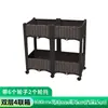 Caja de Plantación Móvil para Verduras de Balcón con Ruedas Universales, Set Familiar de Maceta de Plástico para Interiores/Exteriores, Maceta Especial para Cultivo de Verduras