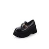Zapatos de Plataforma Perla Pedrería Mocasines Slip-on para Mujer 2025 Nuevo Primavera Combinan con Todo Zapatos Slip-on