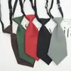 Corbata JK para Mujer Estilo Coreano Estilo Japonés Versión Amplia Universitaria Color Sólido Sin Nudos Corta Infantil Estudiante Casual Accesorios de Uniforme Escolar