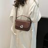 Bolso de Hombro Texturizado y Elegante para Mujer, Nuevo Bolso Cruzado Casual tipo Silla de Montar Moda Otoño 2026, Bolso Pequeño de Hombro Cruzado